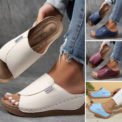 💥 60% off! 🎉🔥 2025 Women's leisure mules with wedge heel