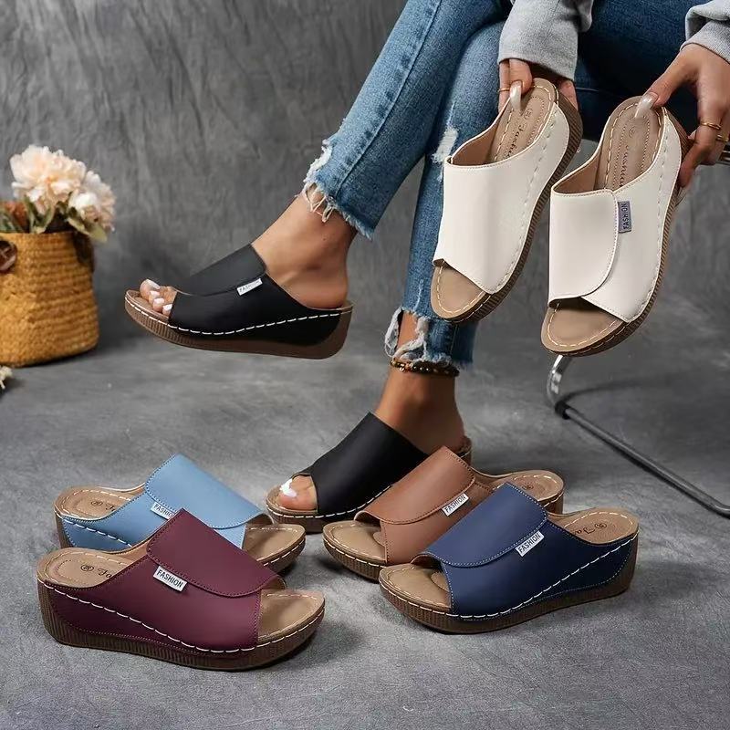💥 60% off! 🎉🔥 2025 Women's leisure mules with wedge heel