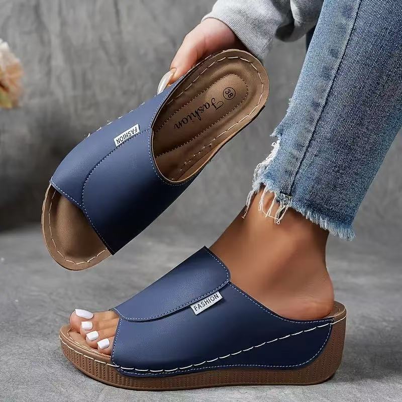 💥 60% off! 🎉🔥 2025 Women's leisure mules with wedge heel
