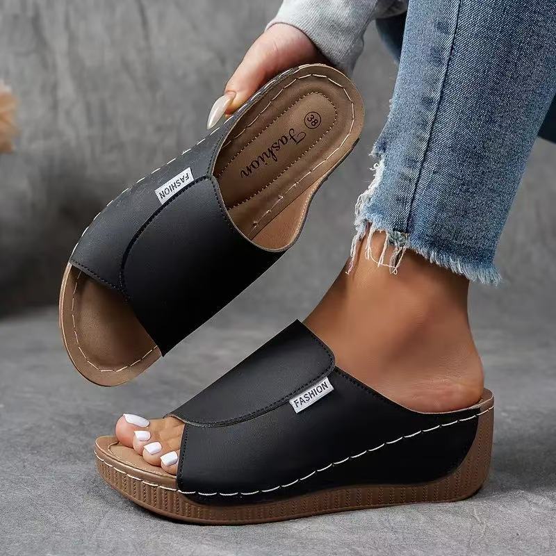 💥 60% off! 🎉🔥 2025 Women's leisure mules with wedge heel