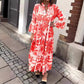 🌸Seasonal dress 50% OFF🌸 Bohemian printed maxi dress
