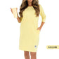 ✨Early Summer New✨Round Neck 3/4 Sleeve Dress with Pockets