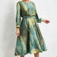 🌷Limited Time Offer 50% OFF🌷Women's Long Sleeve Fashion Printed Waist Dresses