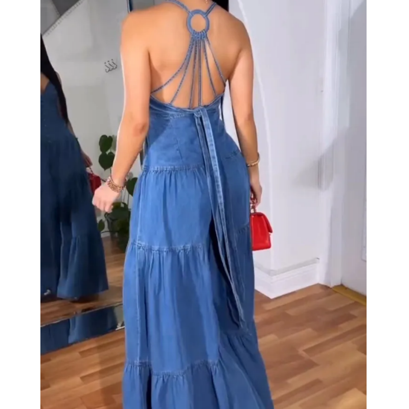 💙LAST DAY SALE 50% OFF💙Women's Sexy V-Neck Backless Jumpsuit