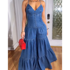 💙LAST DAY SALE 50% OFF💙Women's Sexy V-Neck Backless Jumpsuit