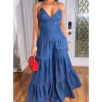 💙LAST DAY SALE 50% OFF💙Women's Sexy V-Neck Backless Jumpsuit