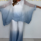 🔥Summer Hot Sale-49% Off💕Silk Mix Dip Dye Floaty Flowy Top & Trouser Set