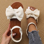 👡🌸Women's Fashion Bow Flat Sandals - 50% OFF for Goddess Day! Elegant Design🌸Comfortable Wear, Summer Essential!