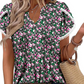 🔥NEW ARRIVAL LIMITED TIME OFFER🔥Women's Printed Short Sleeve Tunic Top