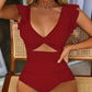 🎁LIMITED HOT SALE - 67% OFF👗Sexy ruffled one-piece swimsuit