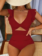 🎁LIMITED HOT SALE - 67% OFF👗Sexy ruffled one-piece swimsuit