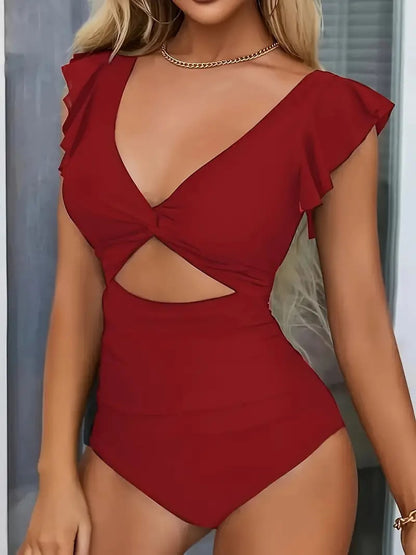 🎁LIMITED HOT SALE - 67% OFF👗Sexy ruffled one-piece swimsuit