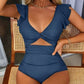 🎁LIMITED HOT SALE - 67% OFF👗Sexy ruffled one-piece swimsuit