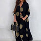 ✨Early Summer New✨Women's Loose V-Neck Top & Printed Wide Leg Pants Two Piece Set