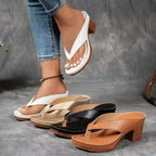 💕Limited Sale 50% OFF💕Women’s Summer Chunky Heel Flip Flops