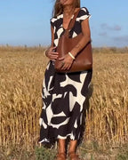 🔥Big price reduction！🔥V-Neck Print Dress