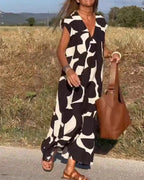 🔥Big price reduction！🔥V-Neck Print Dress