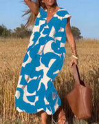 🔥Big price reduction！🔥V-Neck Print Dress