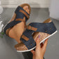 🔥Summer Promotion 50% OFF 🔥Women's Fashion Cutout Platform Wedge Sandals
