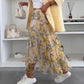 ✨2025 New Design🎀Women’s Trendy Print Elastic Waistband Flowy Maxi Skirt