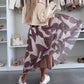 ✨2025 New Design🎀Women’s Trendy Print Elastic Waistband Flowy Maxi Skirt