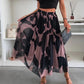 ✨2025 New Design🎀Women’s Trendy Print Elastic Waistband Flowy Maxi Skirt