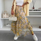 ✨2025 New Design🎀Women’s Trendy Print Elastic Waistband Flowy Maxi Skirt