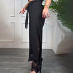 ⏳ Limited time 50% off! 💥Sexy Lace Lined Wide Leg Pants（The more you buy, the higher the discount）