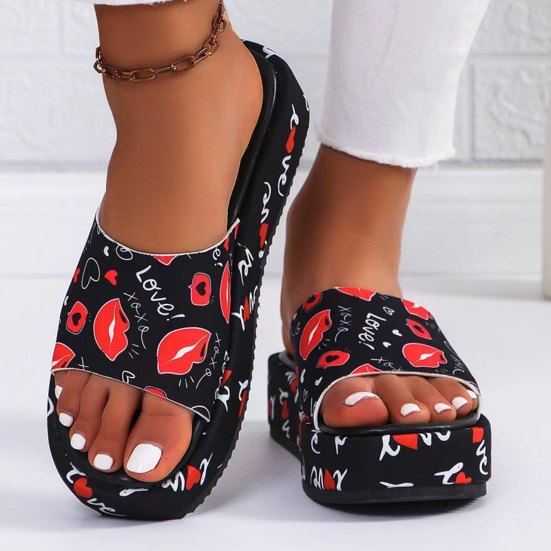 💕Limited-time 50% sale⏳Non-slip, Sweat-Absorbing Platform Slippers