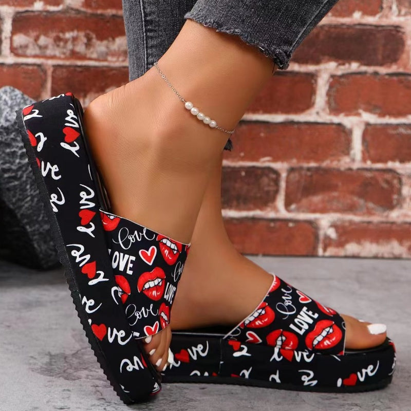 💕Limited-time 50% sale⏳Non-slip, Sweat-Absorbing Platform Slippers