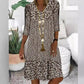 🌸Seasonal Styles💐Women's Fashion Printed Mid Sleeve V-Neck Dresses