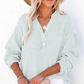 💖Limited Sale 50% OFF💖Women’s Casual Gauze Button Neck Long Sleeve Blouse