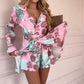 📣Limited Drop 50% OFF📣Women's Fashion Floral Waisted Long Sleeve Dresses