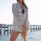 💕2025 HOT SALE 50% OFF💕 Satin Unique Letter Print Tassle Shirt and Elastic Waist Shorts Set