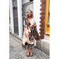 🔥Last Day Promotion 50% OFF🔥Women's Loose V-Neck Printed Dress