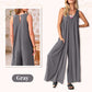 💃Limited Sale 50% OFF💕Women's Casual V-Neck Sleeveless Wide-Leg Jumpsuit