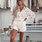 💖Limited Sale 50% OFF💖Elegant Lace Shirt Set