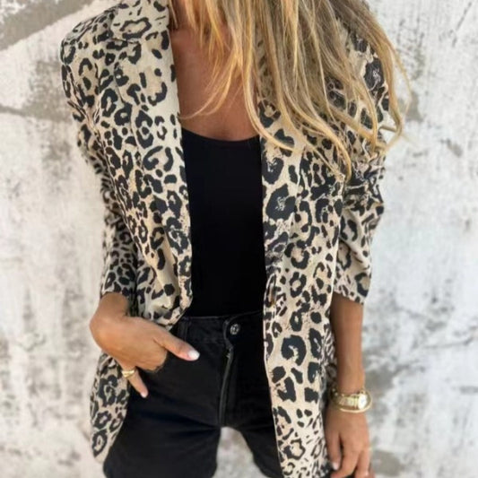 🔥Super Specials-70%OFF🔥Women's Fashion Leopard Print Blazer