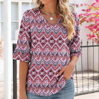 ❤️2025 New Products❤️Women's Elegant Ruffle Sleeve V-Neck Tops