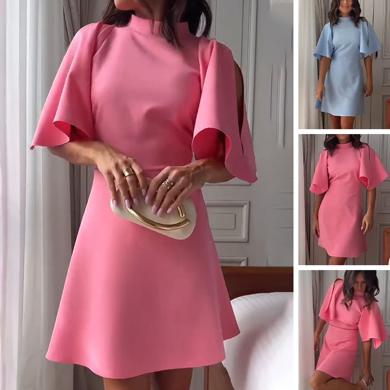 💖Limited Sale 50% OFF💖Women's Slit Sleeve Waisted Short Dress