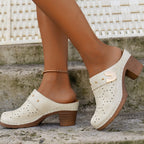 🔥HOT SALE 50% OFF💕Women's Slip-On Closed Toe Chunky Sandals