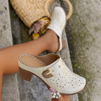 🔥HOT SALE 50% OFF💕Women's Slip-On Closed Toe Chunky Sandals