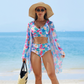 🏖️Summer Hot Sale 65% OFF🌼Women's Fashion Multicolor Printed Bikini Swimsuit 3 Piece Set