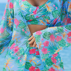 🏖️Summer Hot Sale 65% OFF🌼Women's Fashion Multicolor Printed Bikini Swimsuit 3 Piece Set