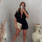 ⏳Limited Time Offer⏰V-Neck Top & Shorts Two-Piece Set