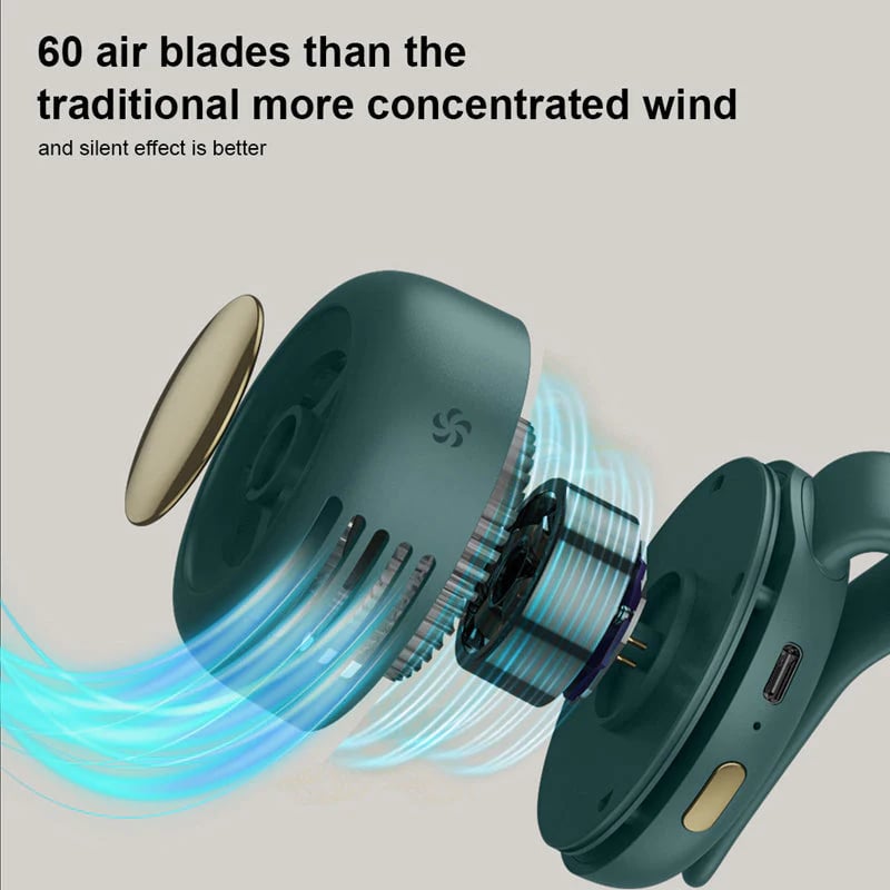 💥Hot Sale-50%OFF💥Small Whirlwind Clip Waist Neck Fan
