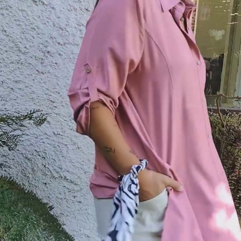 🔥Big price reduction🌺Women's Casual Button Front Loose Fit Shirt