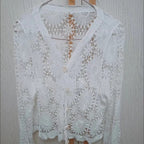 💖LAST DAY SALE 50% OFF💖Women's Lace V-Neck Long Sleeve Top