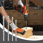 ✨LETZTER TAG VERKAUF 50% RABATT✨Multifunktionaler, verschleißfester, gezahnter exzentrischer Konstruktionsbohrer mit vier Klingen