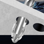 ✨LETZTER TAG VERKAUF 50% RABATT✨Multifunktionaler, verschleißfester, gezahnter exzentrischer Konstruktionsbohrer mit vier Klingen